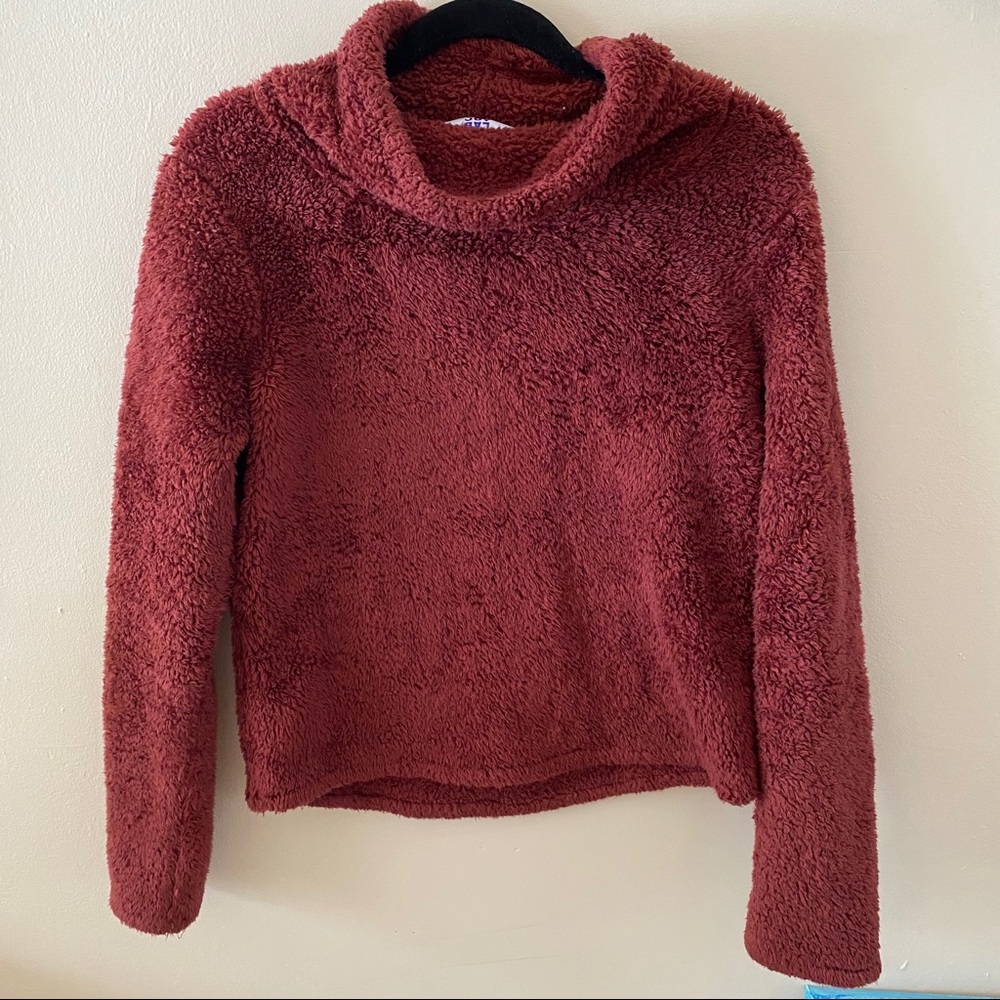 Joy Lab Fuzzy Cowl Neck Sweatshirt